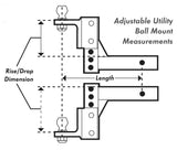 Ball Mount and Shank - 14"