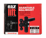 Adjustable Ball Mount with Forged Shank, 6-Inch