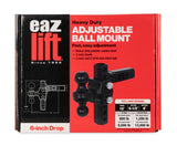 Adjustable Ball Mount with Forged Shank, 6-Inch